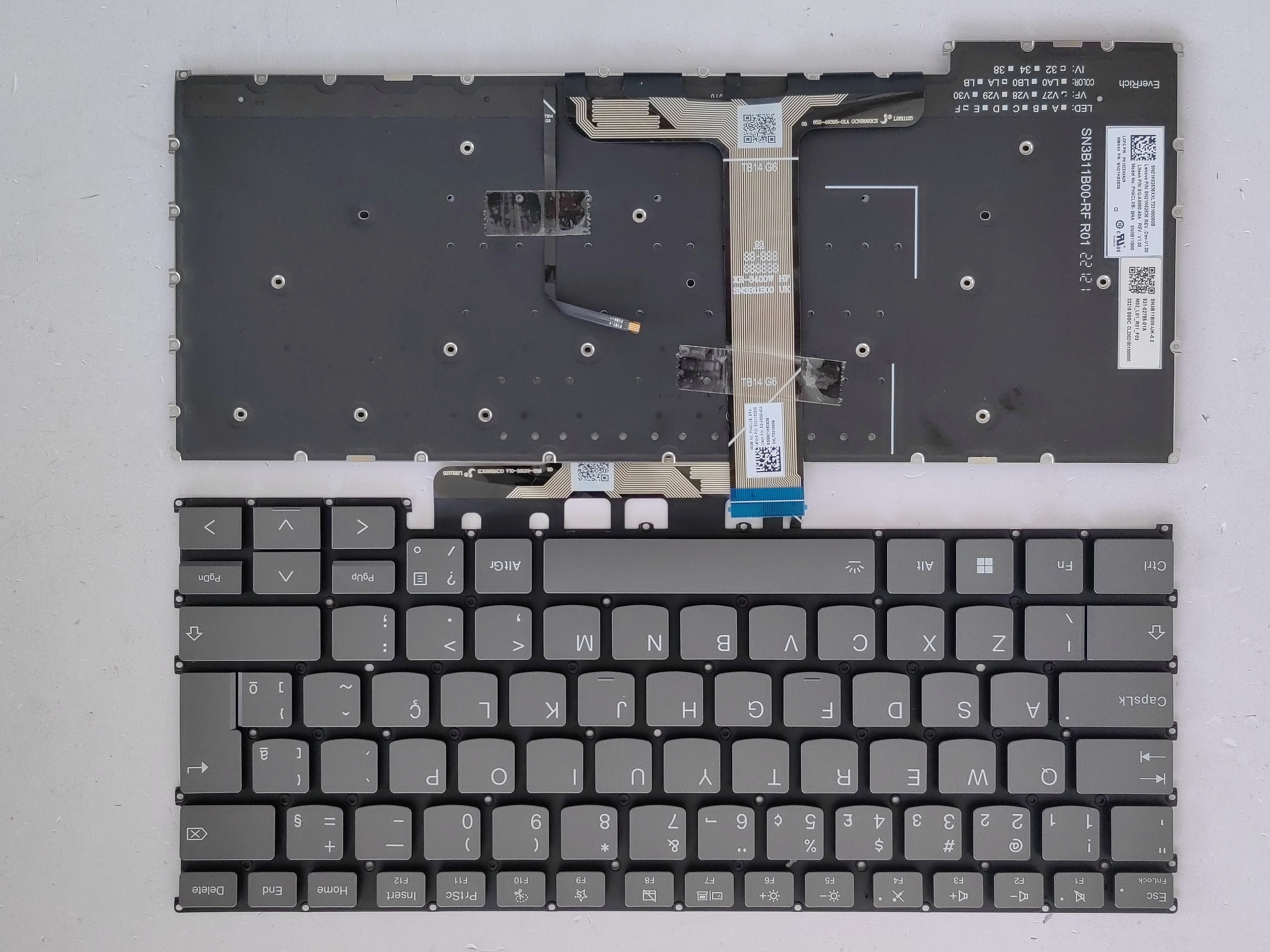 Picture of New Replacement Laptop Keyboard For LENOVO 14G6/ABPB/IRL6/Thinkbook 14 g6 Grey Backlit BR Layout